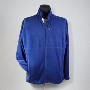 Stanley Fleece Royal Blue Full Zip Performance Jacket Mens Size XL Drawstring